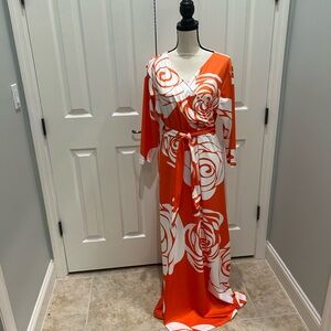 NWOT Orange Maxidress-Size XL